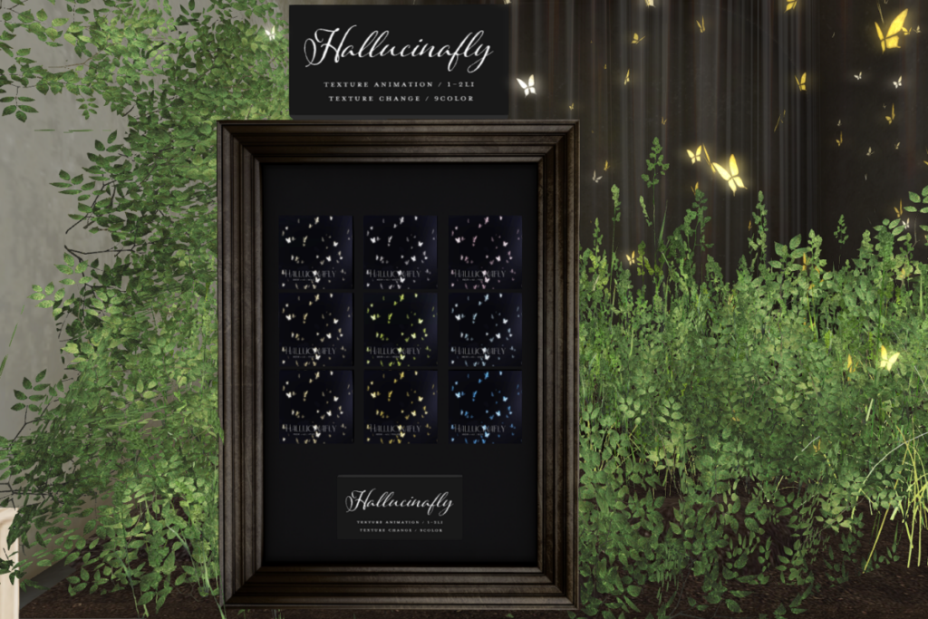 Hallucinafly Animated Texture, L$299 each/L$999 FP