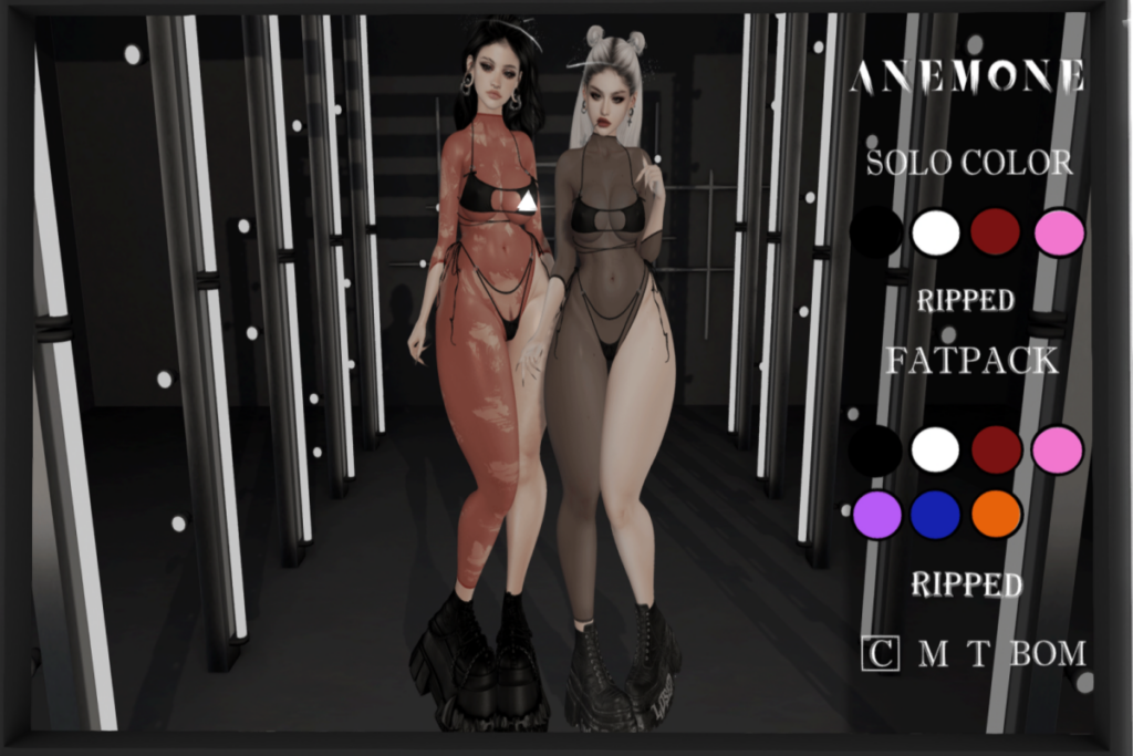 Nora Bodysuit - BOM, L$200 each/L$600 FP