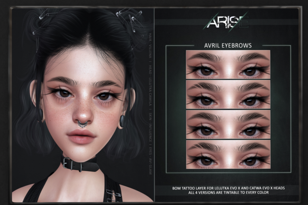 Avril Eyebrows - CatwaX/EvoX, L$239