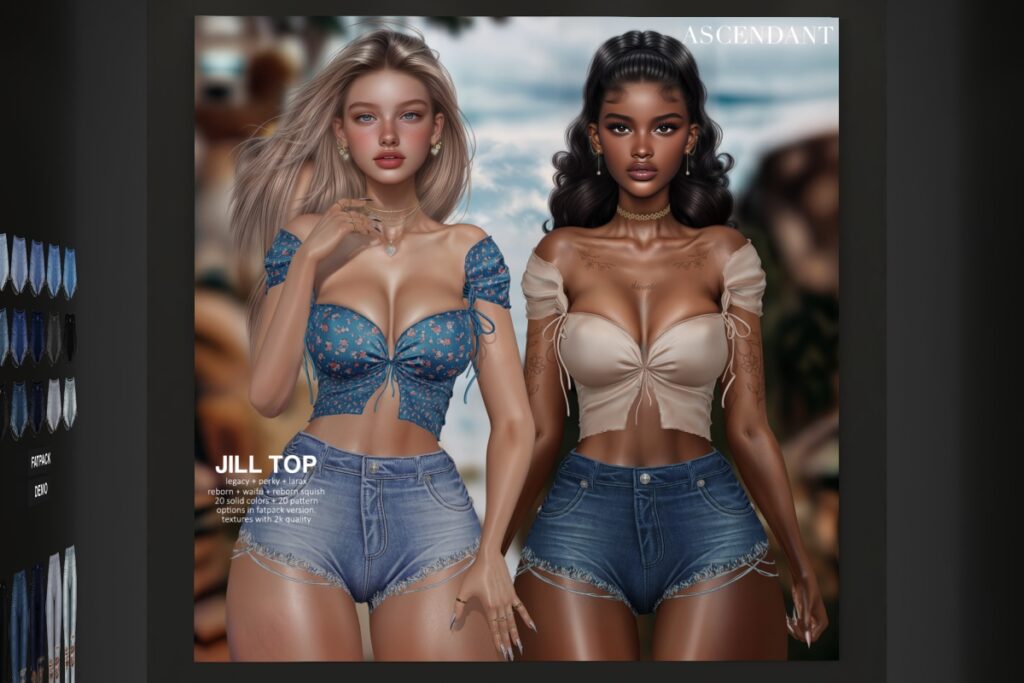 Jill Top - Legacy/MaitreyaX/Reborn/+mods, L$275 each/L$1150 FP
