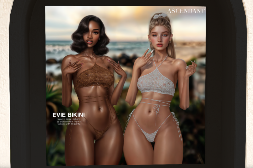 Evie Bikini - Legacy/Reborn/+mods, L$275 each/L$1150 FP