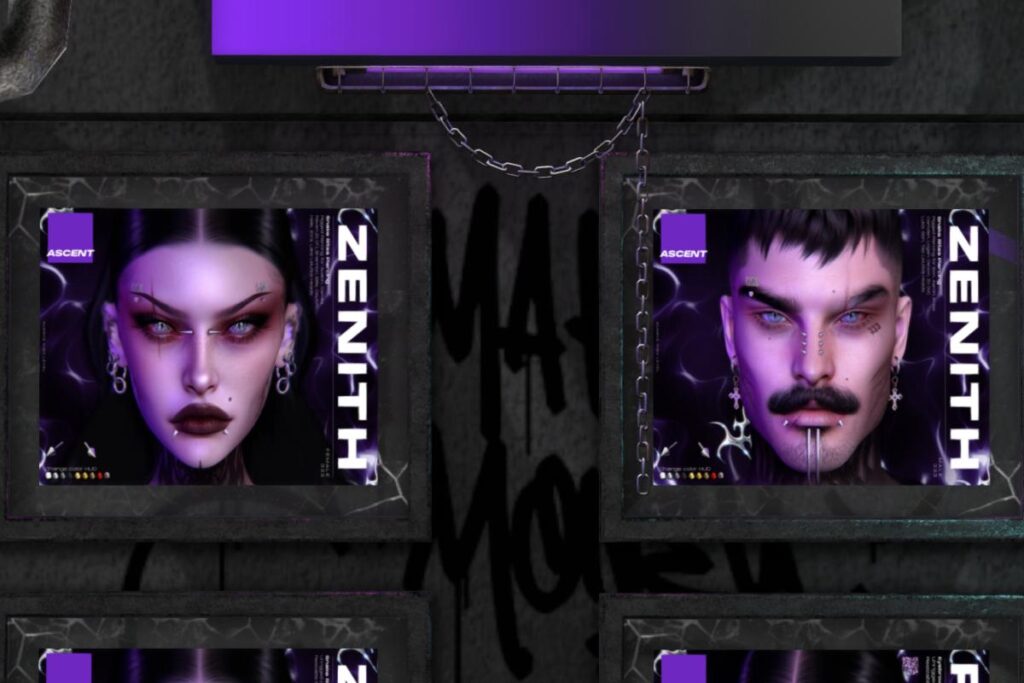 Zenith Snake Bites Piercing Male &amp; Female - EvoX, L$399 each
