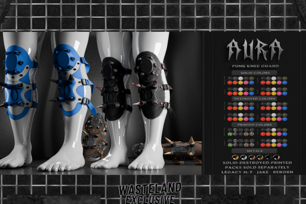 Punk Knee Guard - Jake/Legacy F+M/Reborn, L$400 each/L$1000 FP
