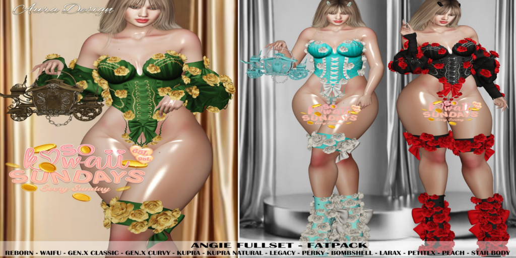 Angie Outfit - GenX/Inithium/Legacy/MaitreyaX/Peach/Reborn/Star/+mods	&lt;a href=&quot;http://maps.secondlife.com/secondlife/Crystal%20Cascade/191/155/23&quot;&gt;Teleport&lt;/a&gt;