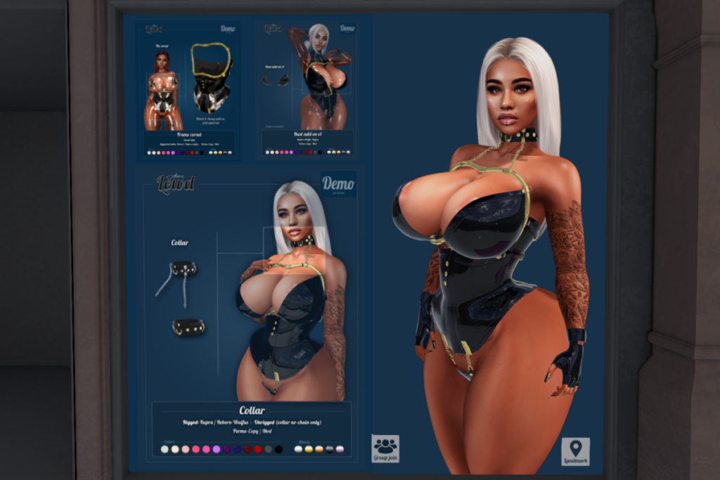 Ava&#039;s Lewd Outfit - Inithium/Reborn/+mods, L$149-L$349 each FP