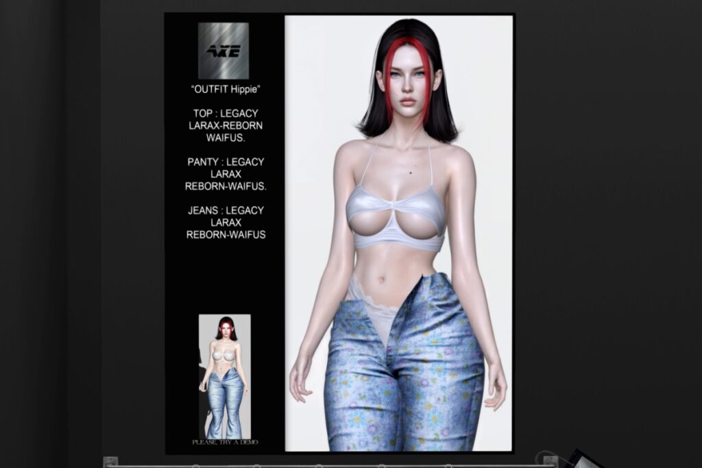 Hippie Outfit - Legacy/MaitreyaX/Reborn/+mods, L$150-L$170 each/L$499-L$1199 FP