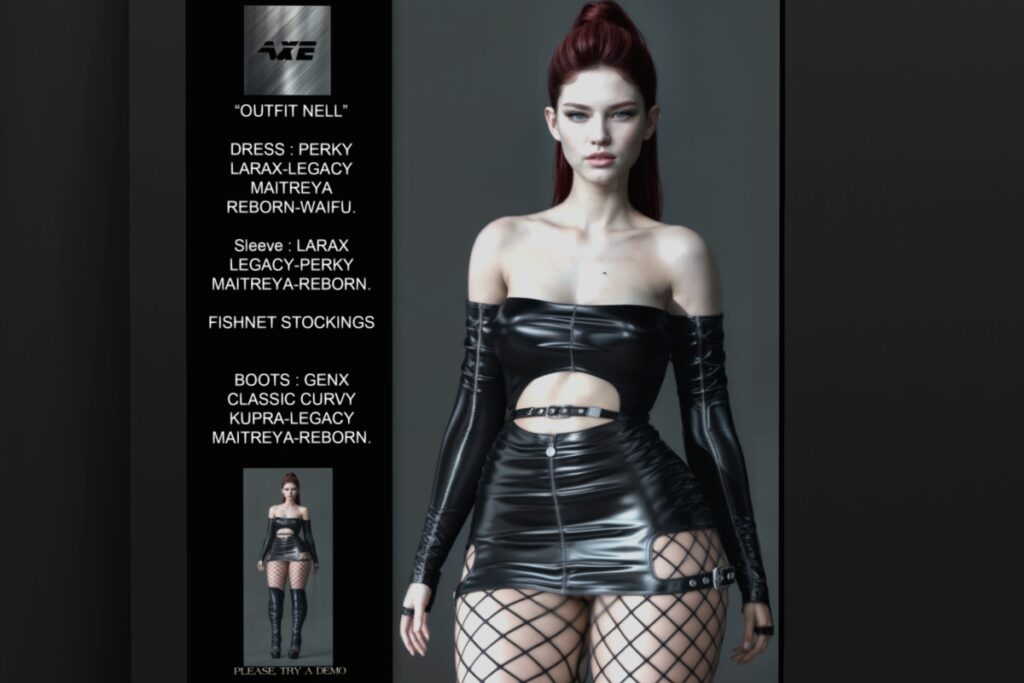Nell Outfit - Legacy/Maitreya/Reborn/+mods, L$150 each