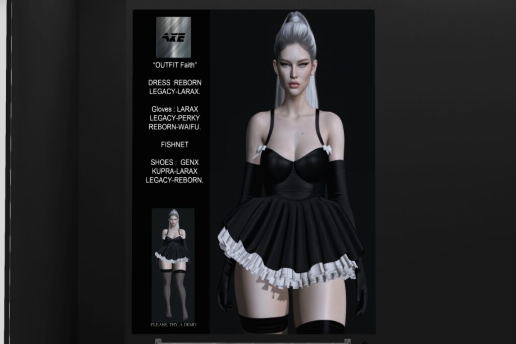 Faith Outfit - see ad for fits, L$150-L$170 each/L$699-L$899 each FP