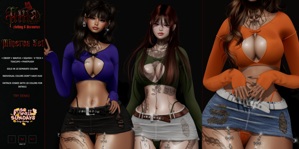 Minerva Set - Reborn/+mods	&lt;a href=&quot;http://maps.secondlife.com/secondlife/Winterfell%20North/143/94/27&quot;&gt;Teleport&lt;/a&gt;