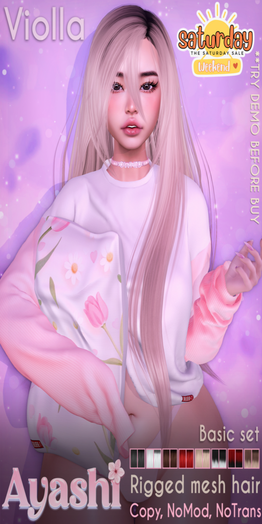 Violla Hairstyle	&lt;a href=&quot;http://maps.secondlife.com/secondlife/MagnetiS/192/113/10&quot;&gt;Teleport&lt;/a&gt;
