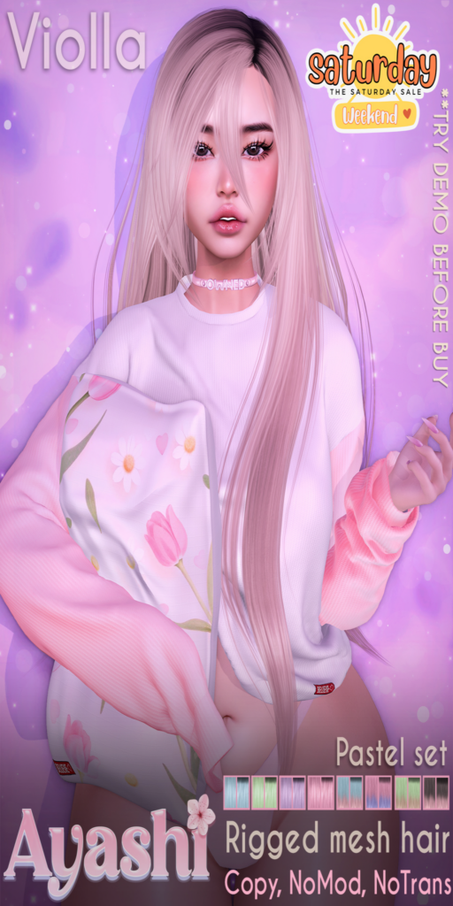Violla Hairstyle	&lt;a href=&quot;http://maps.secondlife.com/secondlife/MagnetiS/192/113/10&quot;&gt;Teleport&lt;/a&gt;