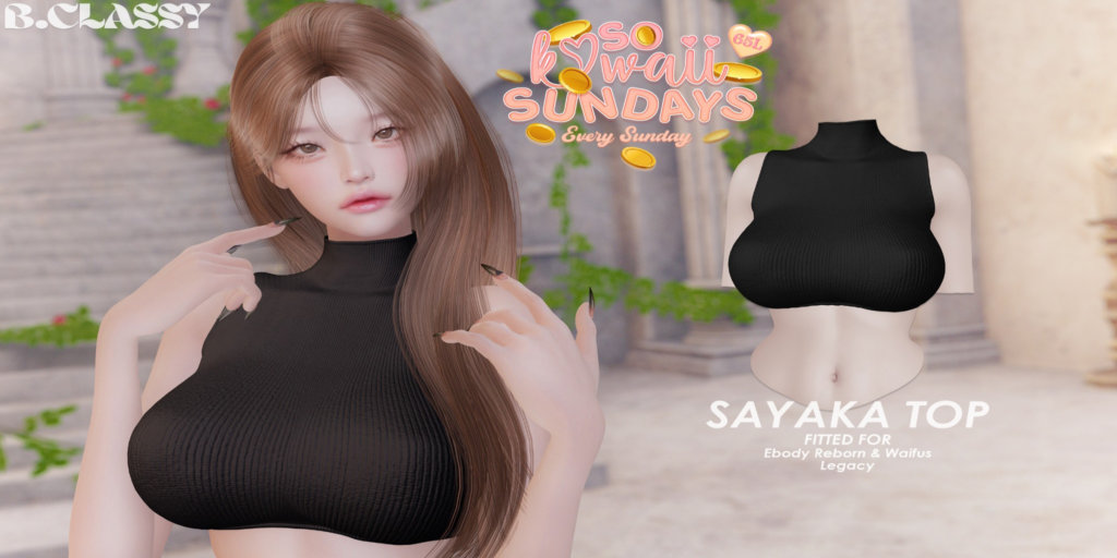 Sayaka Top - Legacy/Reborn/+mods	&lt;a href=&quot;http://maps.secondlife.com/secondlife/Phoenix%20Paradise/83/89/1545&quot;&gt;Teleport&lt;/a&gt;