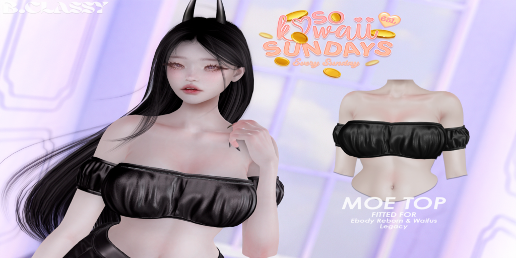 Moe Top - Legacy/Reborn/+mods	&lt;a href=&quot;http://maps.secondlife.com/secondlife/Phoenix%20Paradise/83/89/1545&quot;&gt;Teleport&lt;/a&gt;