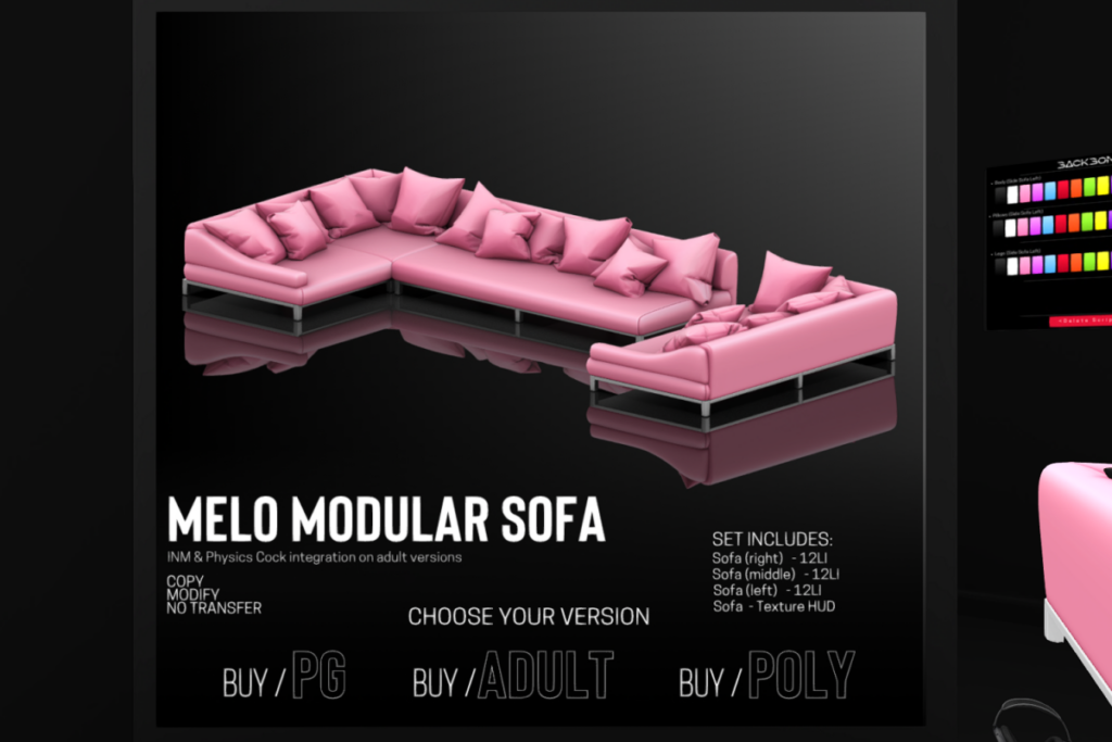 Melo Modular Sofa, L$999-L$2499 each