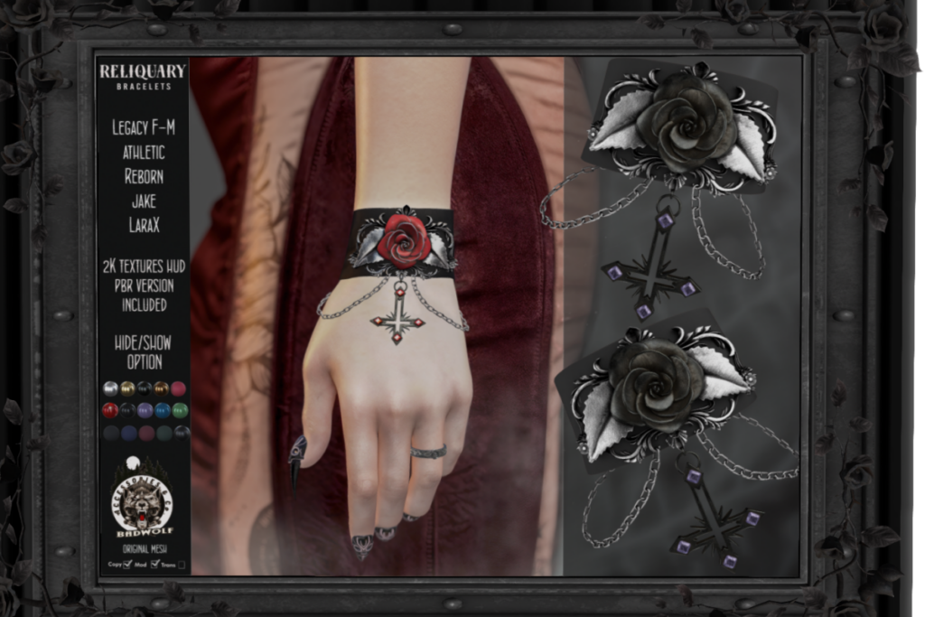 Reliquary Bracelet - Jake/Legacy F+M/MaitreyaX/Reborn, L$350