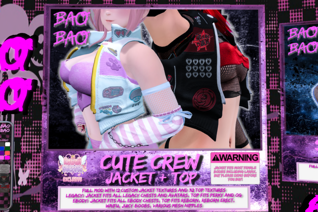 Cute Crew Set - Legacy/MaitreyaX/Reborn/+mods, L$399-L$699 each/L$1499 FP