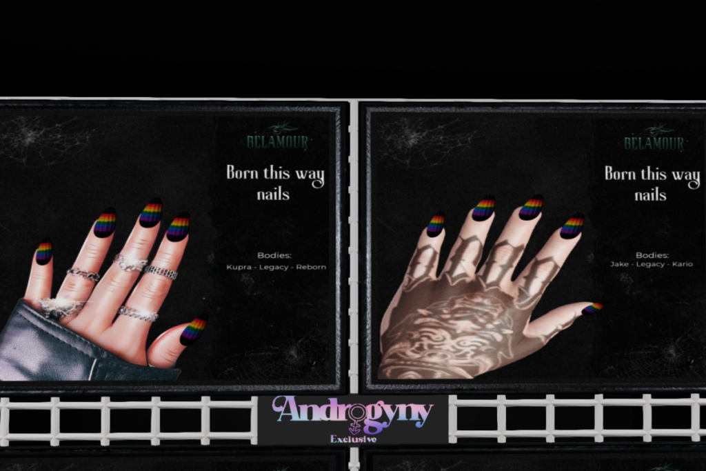 Born This Way Nails - Inithium/Jake/Legacy F+M/Reborn, L$150