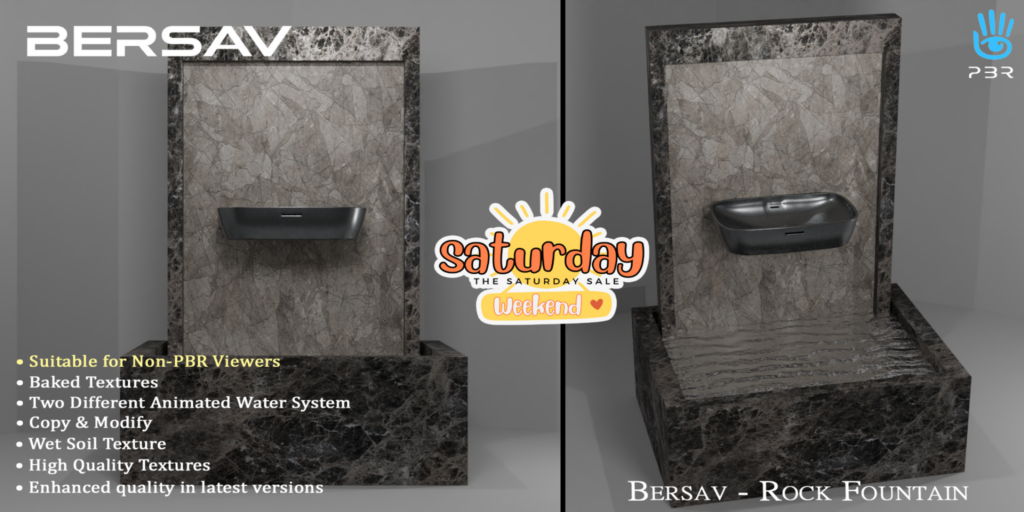 Rock Fountain	&lt;a href=&quot;http://maps.secondlife.com/secondlife/Alyssum%20Island/77/192/22&quot;&gt;Teleport&lt;/a&gt;