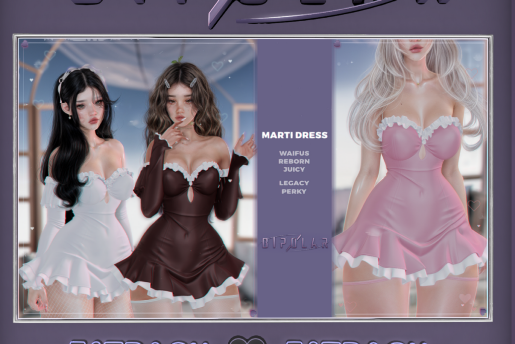 Marti Dress - Legacy/Reborn/+mods, L$279 each/L$1199 FP