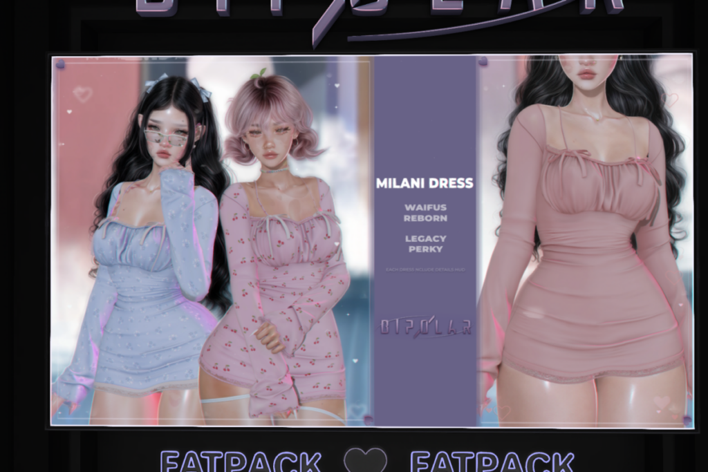 Milani Dress - Legacy/Reborn/+mods, L$245 each/L$1199 FP