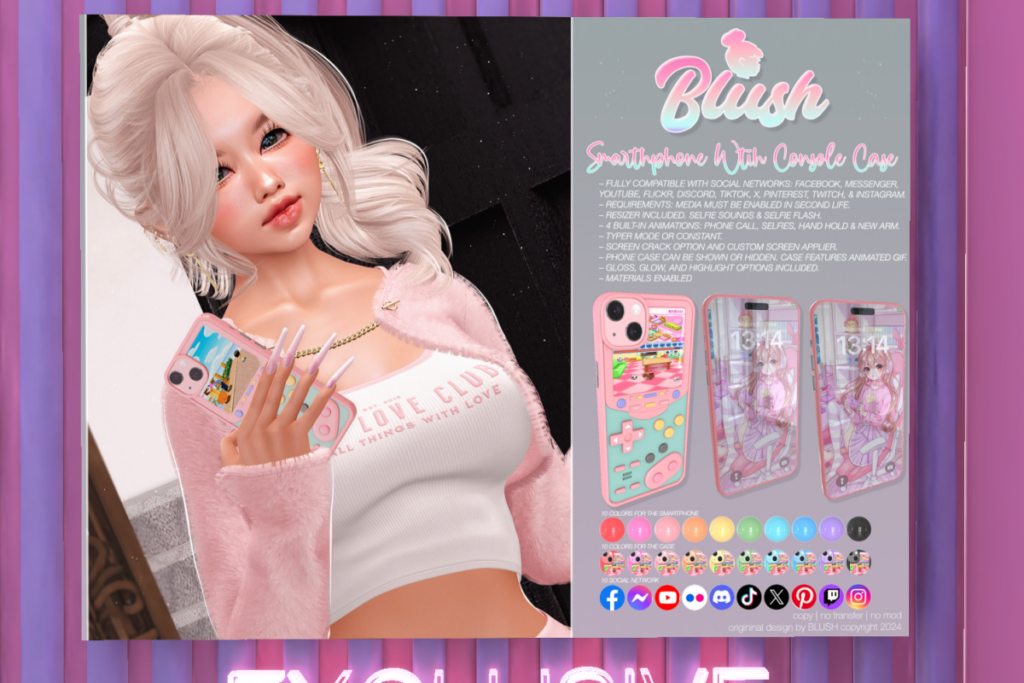 Smartphone With Kawaii Console, L$199