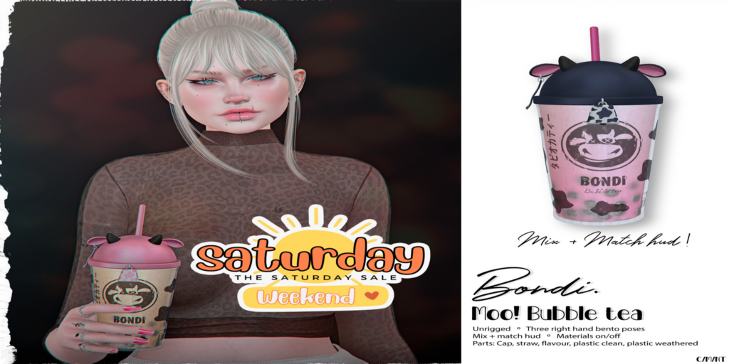 Moo! Bubble Tea Holdable	&lt;a href=&quot;http://maps.secondlife.com/secondlife/Daydreaming/19/66/22&quot;&gt;Teleport&lt;/a&gt;