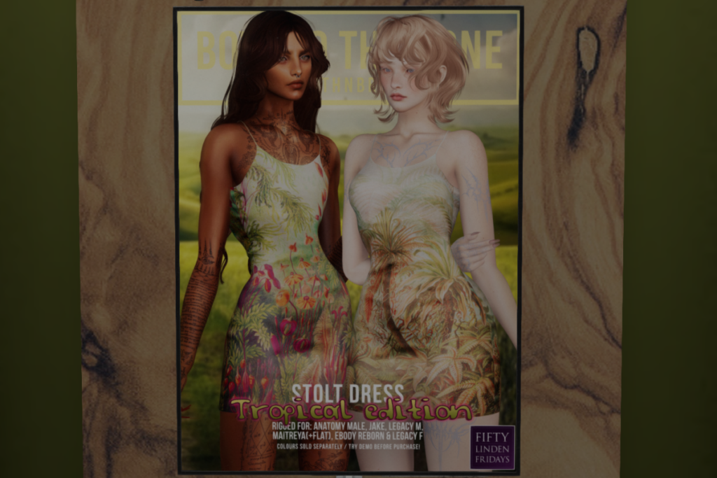 Stolt Dress - See ad for fits	&lt;a href=&quot;http://maps.secondlife.com/secondlife/FOXCITY/117/148/22&quot; target=&quot;_blank&quot;&gt;Teleport&lt;/a&gt;