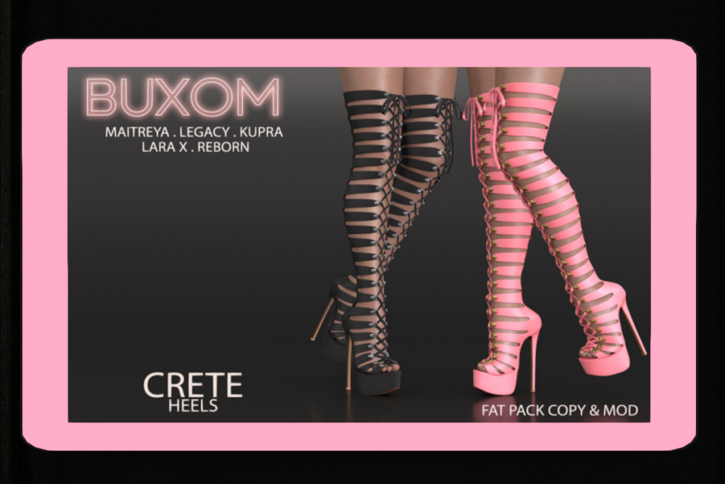 Crete Heels - Inithium/Legacy/Maitreya/Reborn/+mods, L$399