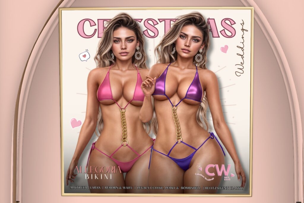 Allegoria Bikini - GenX/Legacy/Maitreya/Reborn/+mods, L$199 each/L$799 FP