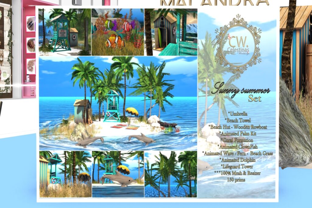 Sunny Summer Decor Set, L$150 FP