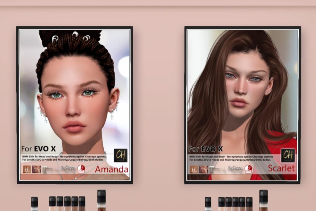 Amanda &amp; Scarlet Skins - EvoX, L$699 each/L$2999 each FP