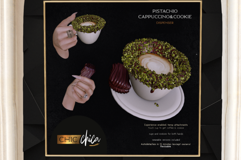 Pistachio Cappuccino Dispenser, L$299