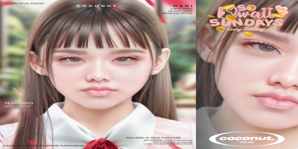 Hani Skin - EvoX	&lt;a href=&quot;http://maps.secondlife.com/secondlife/Prince%20Island/161/242/801&quot;&gt;Teleport&lt;/a&gt;