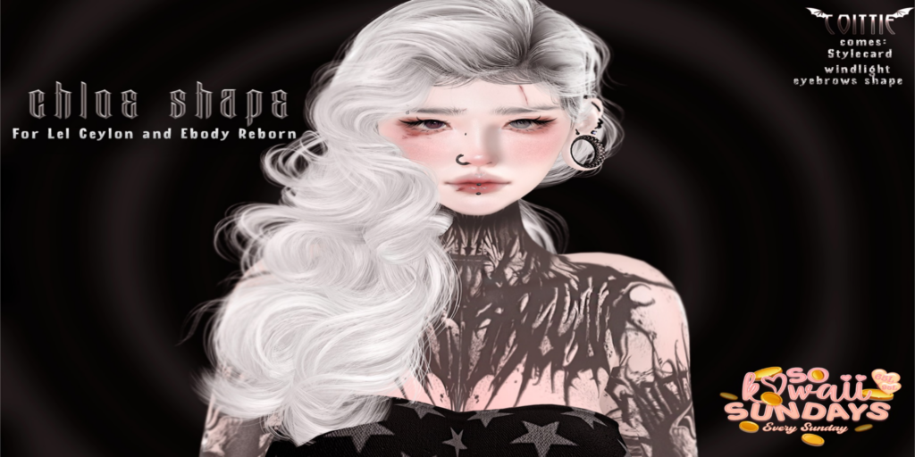 Chloe Shape - EvoX Ceylon/Reborn	&lt;a href=&quot;http://maps.secondlife.com/secondlife/Crocus%20Island/50/47/25&quot;&gt;Teleport&lt;/a&gt;