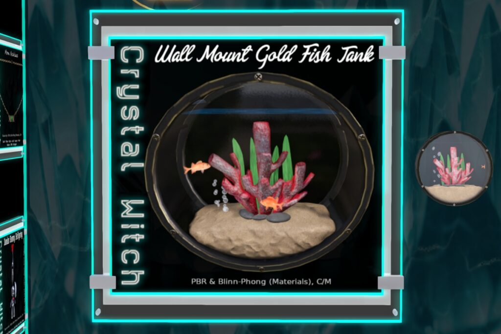 Wall Mount Gold Fish Tank, L$150