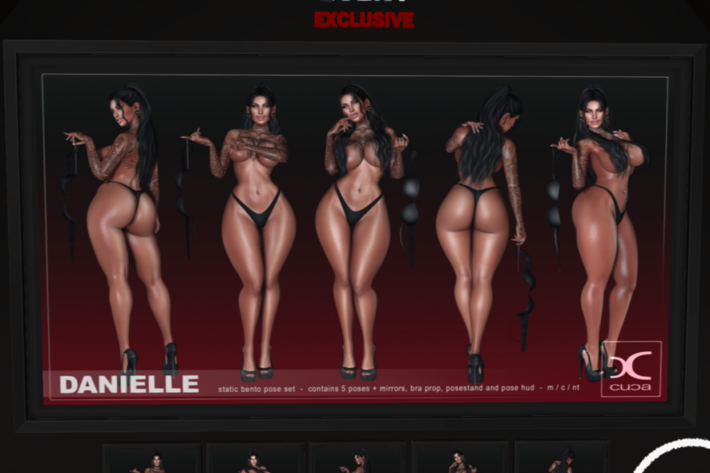 Danielle Poses, L$99 each/L$350 FP