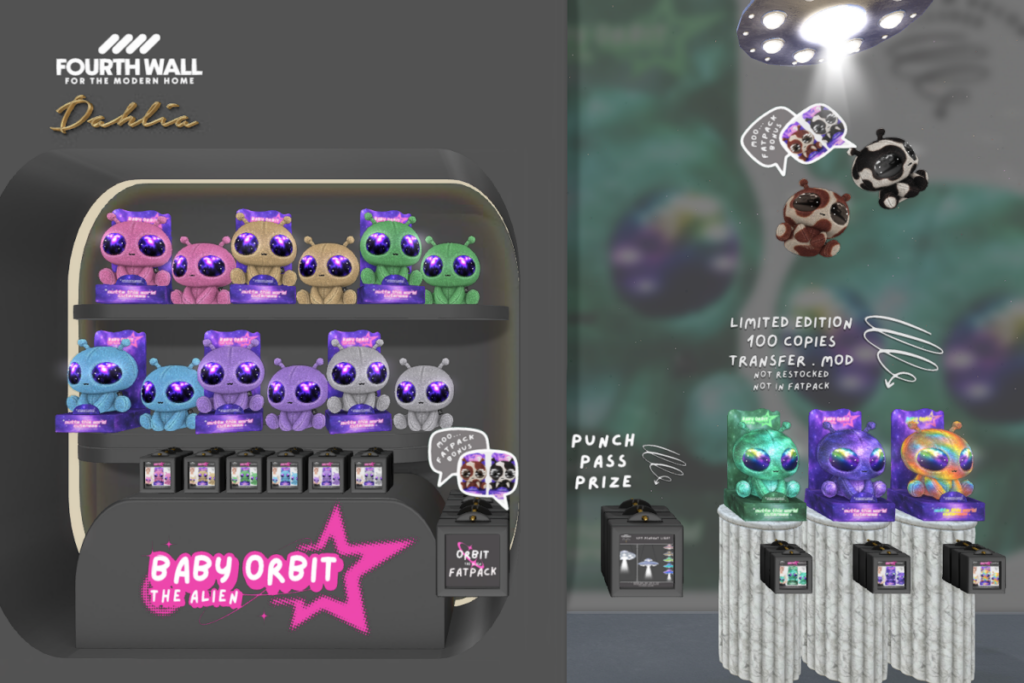 Baby Orbit The Alien, L$300 each/L$1000 FP/L$400 each Limited Edition