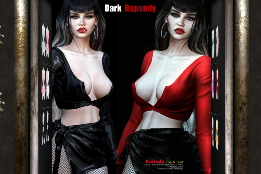 Kamala Outfit - Legacy/Maitreya/Reborn/+mods, L$249 each