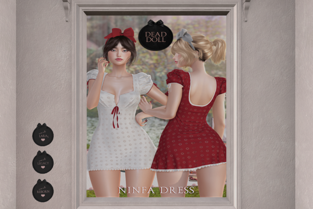 Ninfa Dress - Legacy/MaitreyaX/Reborn, L$288 each/L$1988 FP