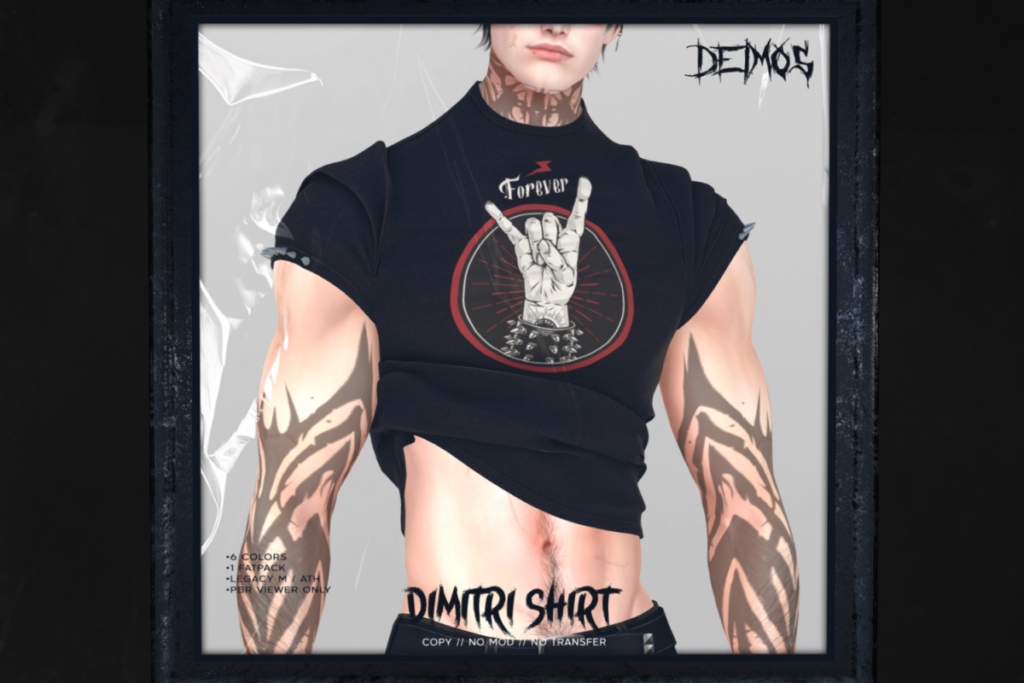 Dimitri Shirt - Legacy/+mods, L$225 each/L$999 FP