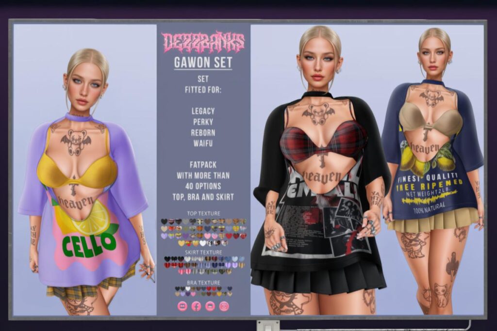 Gawon Set! - Legacy/Reborn, L$249 each/L$899 FP