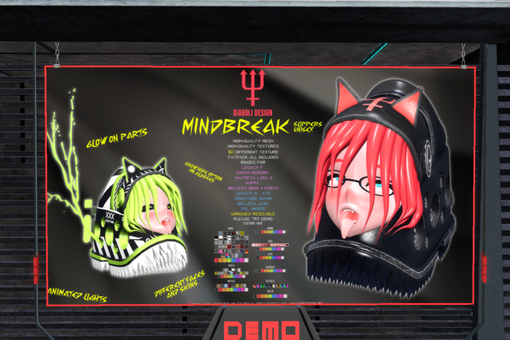 MindBreak Slippers - See ad for fits, L$1499