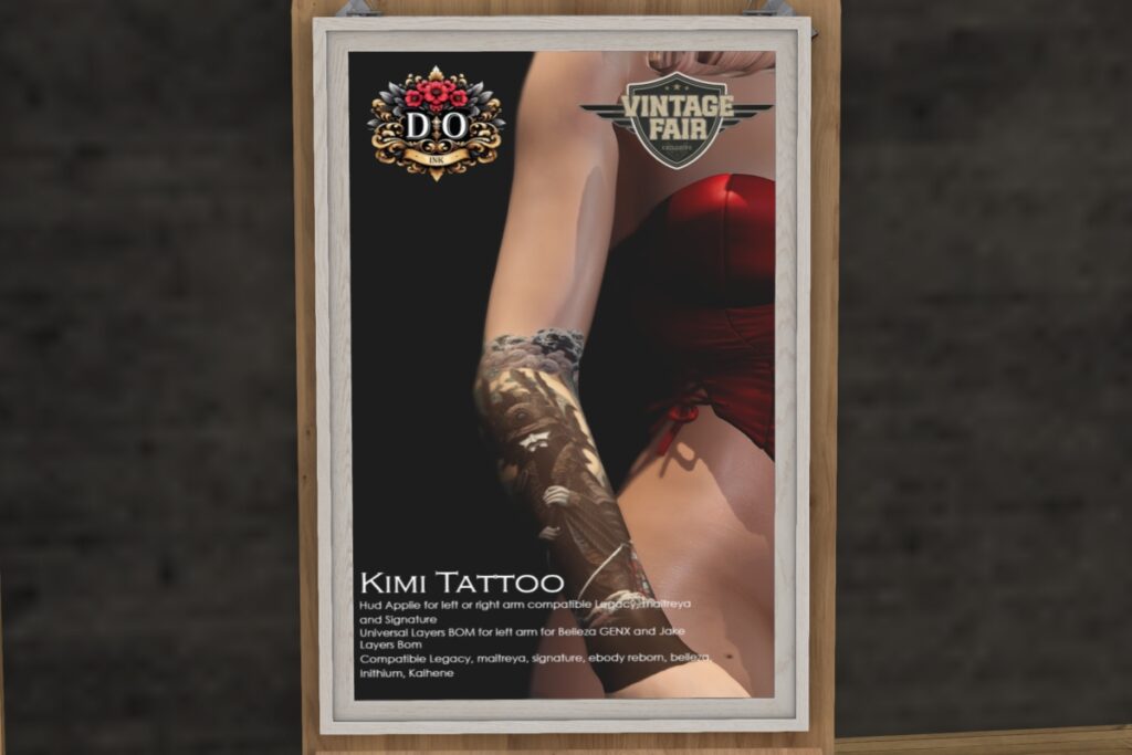 Kimi Tattoo - BOM, L$250