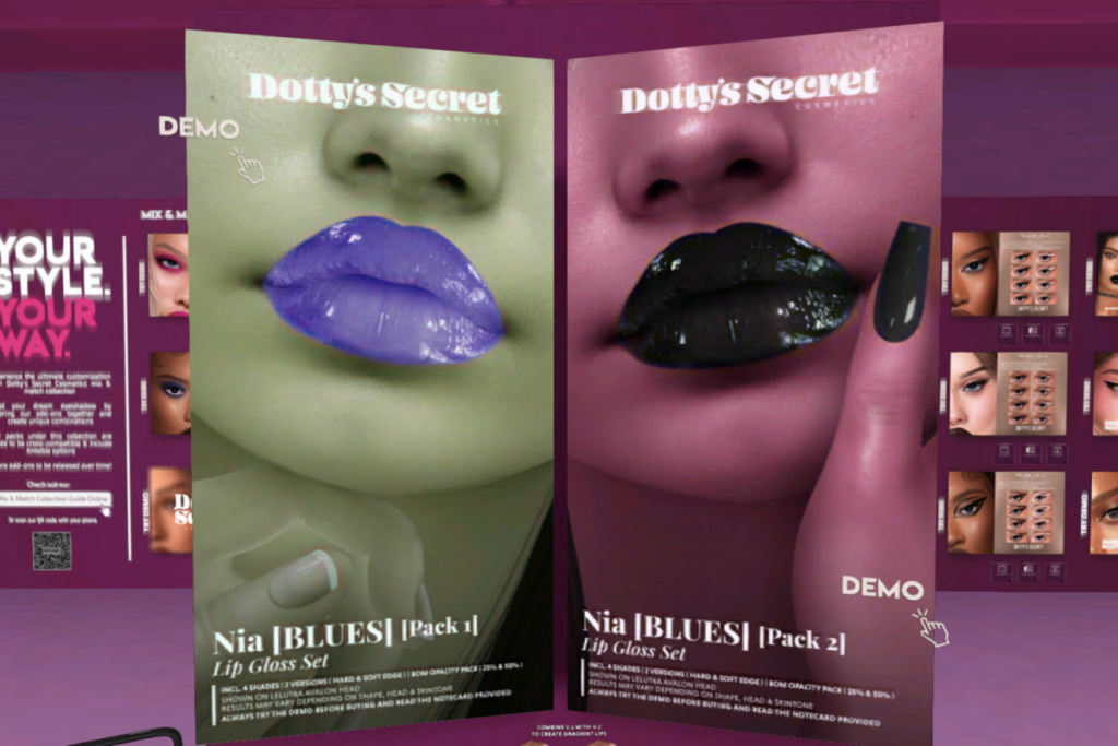 Nia Blues Lip Gloss Set Pack 1 &amp; Pack 2 - EvoX	&lt;a href=&quot;http://maps.secondlife.com/secondlife/Baedal/177/15/3000&quot; target=&quot;_blank&quot;&gt;Teleport&lt;/a&gt;