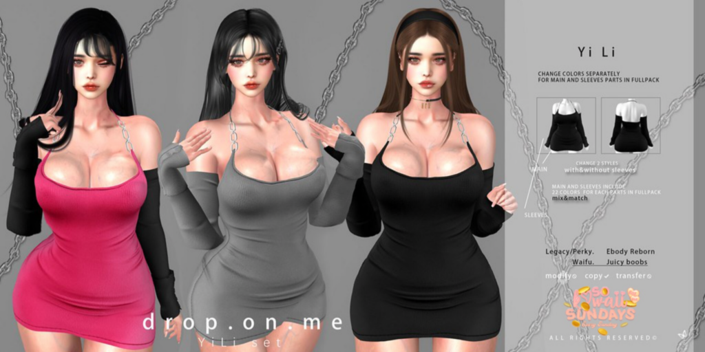 Yi Li Outfit - Legacy/Reborn/+mods	&lt;a href=&quot;http://maps.secondlife.com/secondlife/The%20Sign%20III/214/32/22&quot;&gt;Teleport&lt;/a&gt;