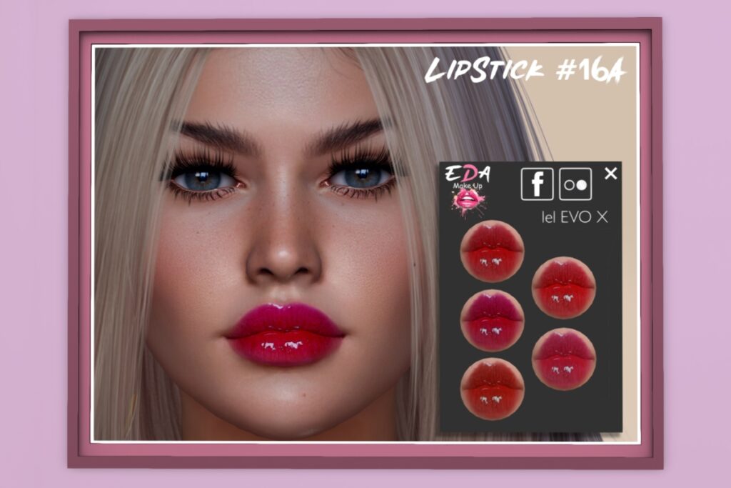 16 A Lipstick &amp; 16 B Lipstick - EvoX, L$149 each