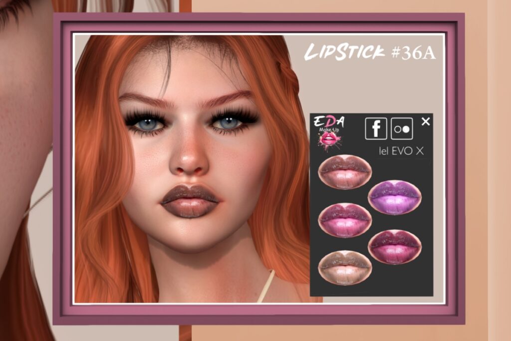 36 Lipstick - EvoX, L$149 each