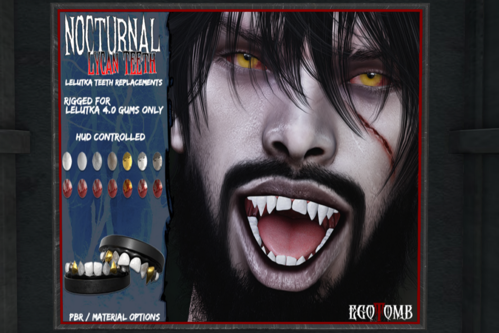 Nocturnal Lycan Teeth - EvoX, L$339