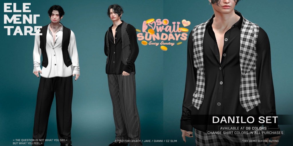 Danilo Set - CZ Slim/Gianni/Jake/Legacy	&lt;a href=&quot;http://maps.secondlife.com/secondlife/Heartbreak/116/99/100&quot;&gt;Teleport&lt;/a&gt;