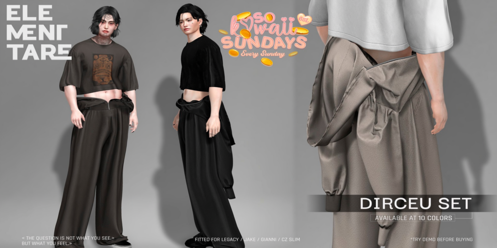 Dirceu Set - CZ Slim/Gianni/Jake/Legacy	&lt;a href=&quot;http://maps.secondlife.com/secondlife/Heartbreak/116/99/100&quot;&gt;Teleport&lt;/a&gt;